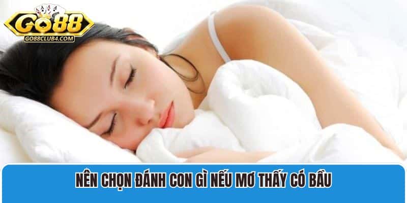 Nên chọn đánh con gì nếu mơ thấy có bầu